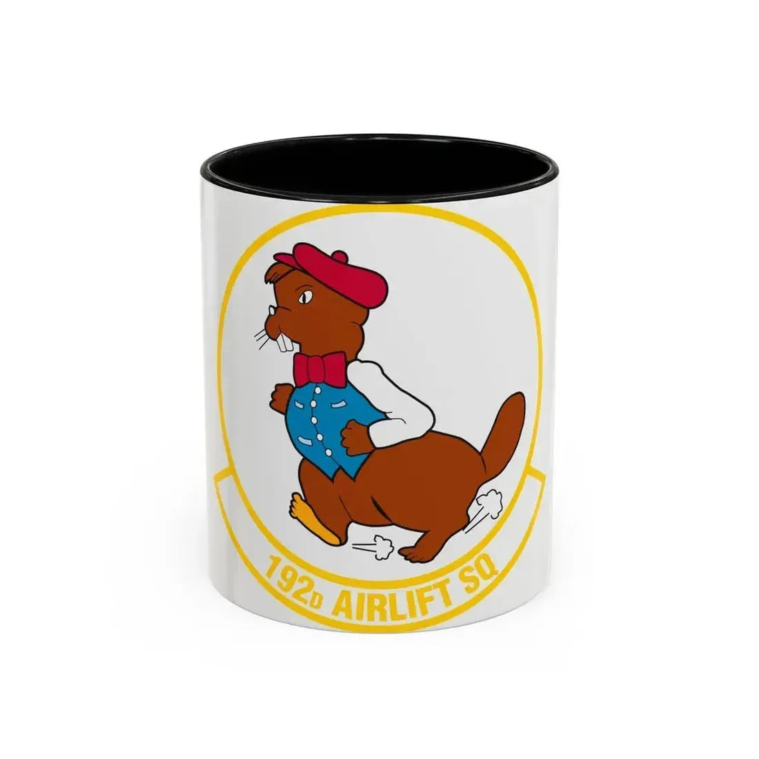 192 Airlift Squadron (U.S. Air Force) Accent Coffee Mug 11oz Black - Go Mug Yourself
