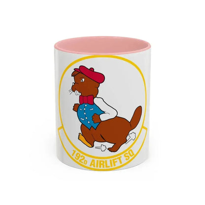 192 Airlift Squadron (U.S. Air Force) Accent Coffee Mug 11oz Pink - Go Mug Yourself