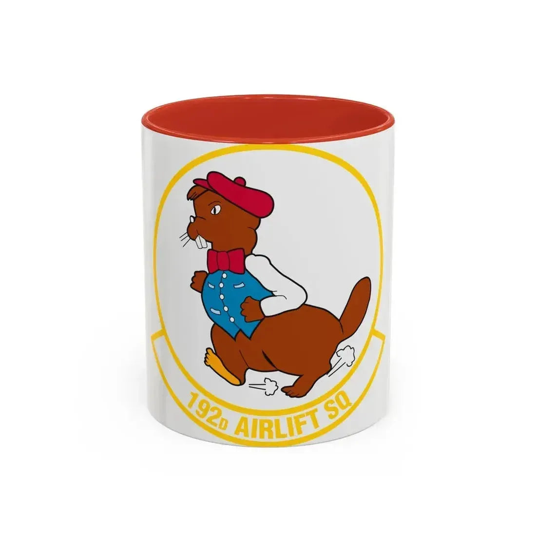 192 Airlift Squadron (U.S. Air Force) Accent Coffee Mug 11oz Red - Go Mug Yourself
