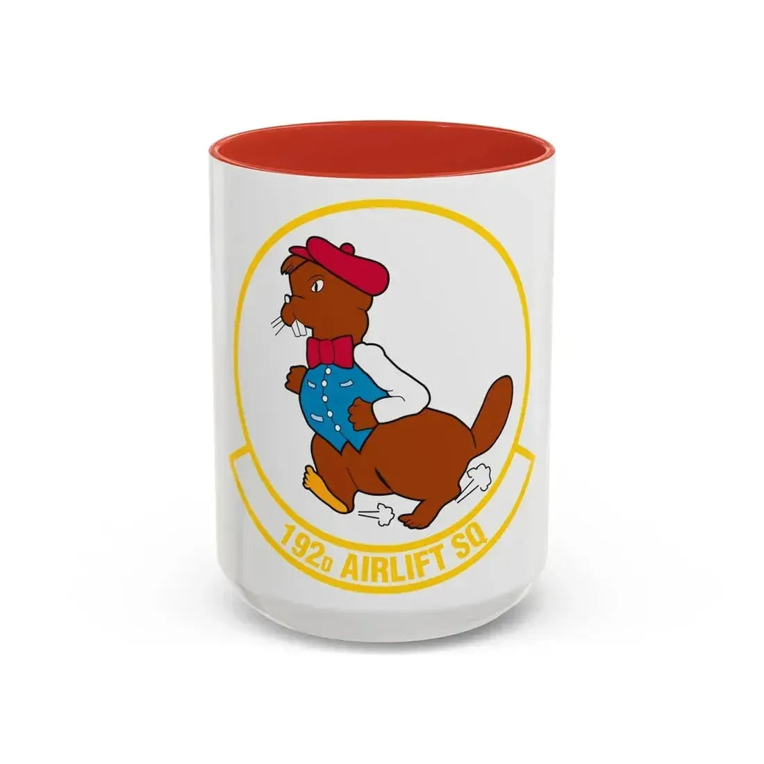 192 Airlift Squadron (U.S. Air Force) Accent Coffee Mug 15oz Red - Go Mug Yourself