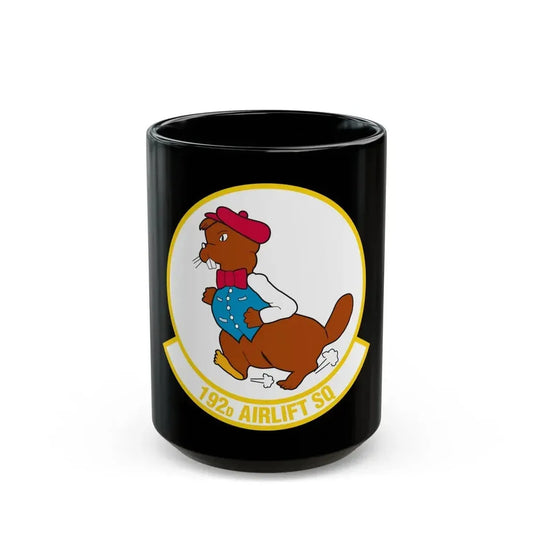 192 Airlift Squadron (U.S. Air Force) Black Coffee Mug 15oz - Go Mug Yourself