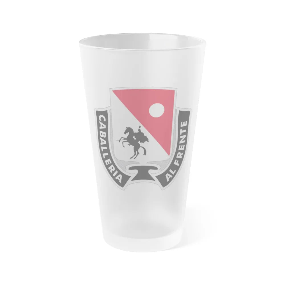 192 Cavalry Regiment (U.S. Army) Frosted Pint Glass 16oz-Go Mug Yourself