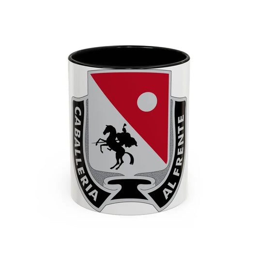 192 Cavalry Regiment (U.S. Army) Accent Coffee Mug 11oz Black - Go Mug Yourself