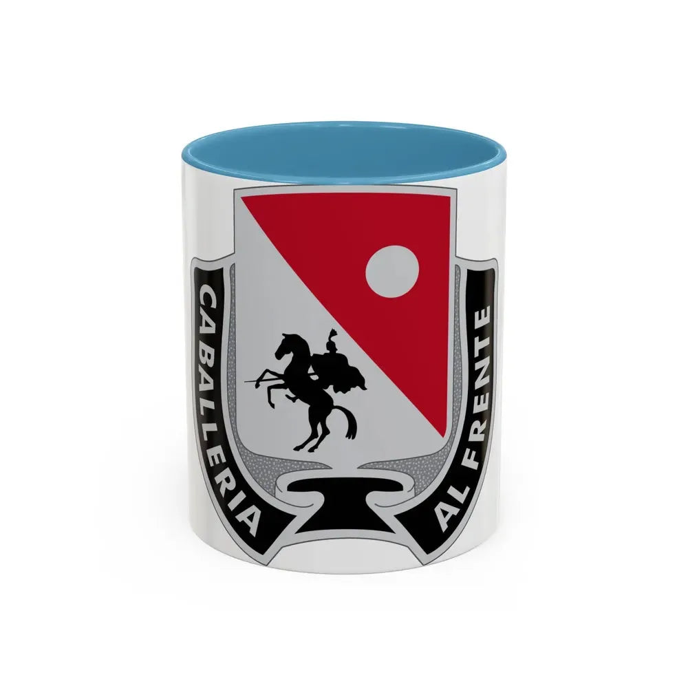192 Cavalry Regiment (U.S. Army) Accent Coffee Mug 11oz Light Blue - Go Mug Yourself
