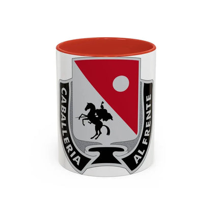 192 Cavalry Regiment (U.S. Army) Accent Coffee Mug 11oz Red - Go Mug Yourself