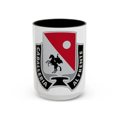 192 Cavalry Regiment (U.S. Army) Accent Coffee Mug 15oz Black - Go Mug Yourself