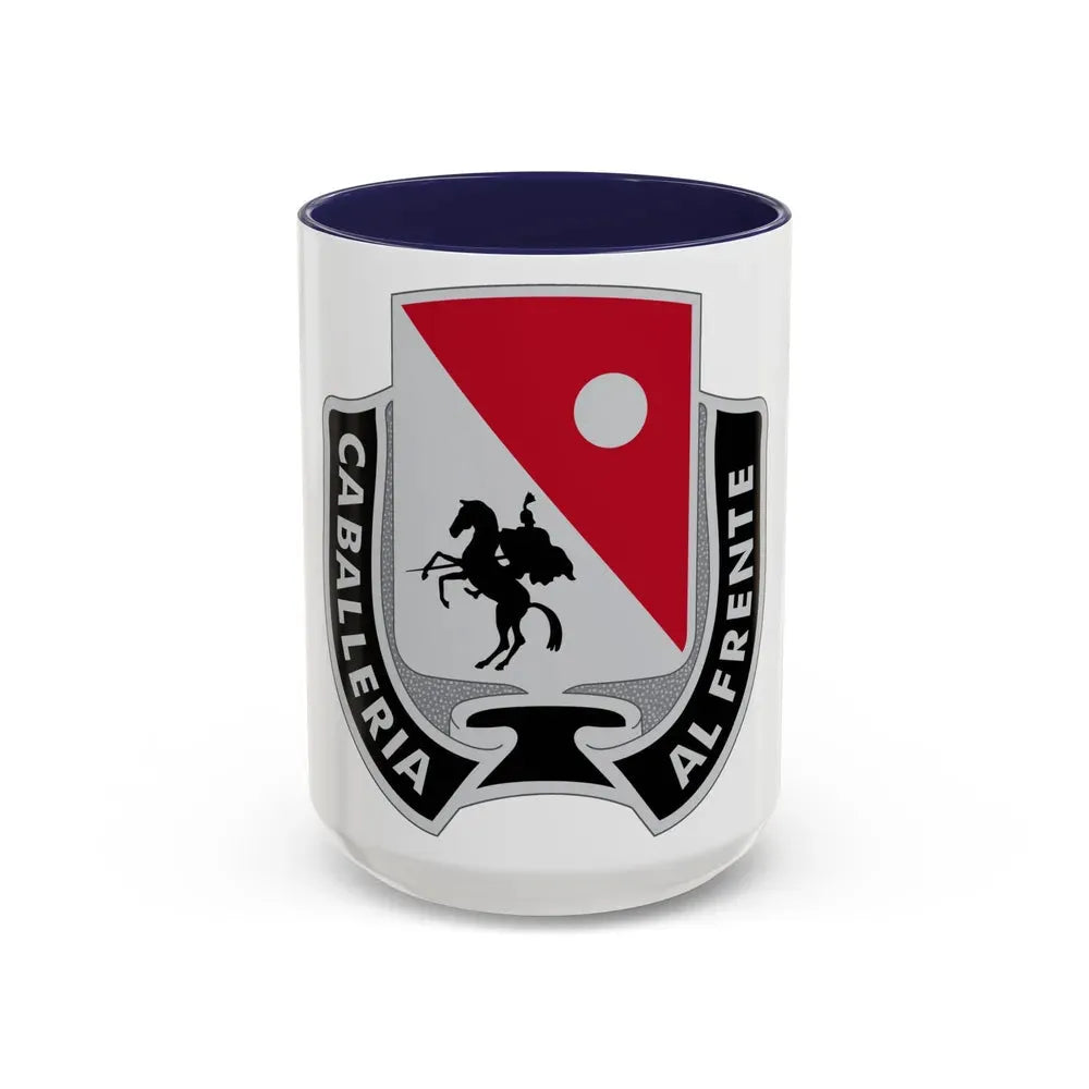 192 Cavalry Regiment (U.S. Army) Accent Coffee Mug 15oz Navy - Go Mug Yourself