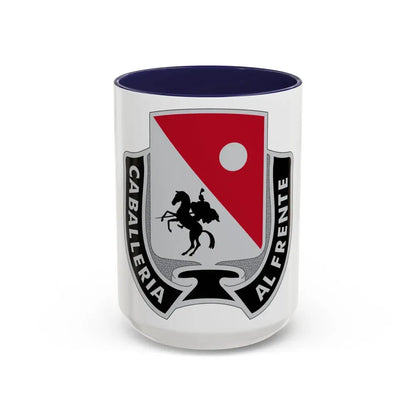 192 Cavalry Regiment (U.S. Army) Accent Coffee Mug 15oz Navy - Go Mug Yourself