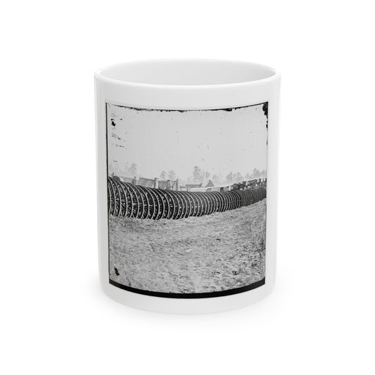 City Point, Virginia (Vicinity). Park Of Army Wagon Wheels (U.S. Civil War) White Coffee Mug