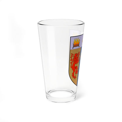 Shield of Kings College London (United Kingdom) (Coat of Arms) Pint Glass 16oz
