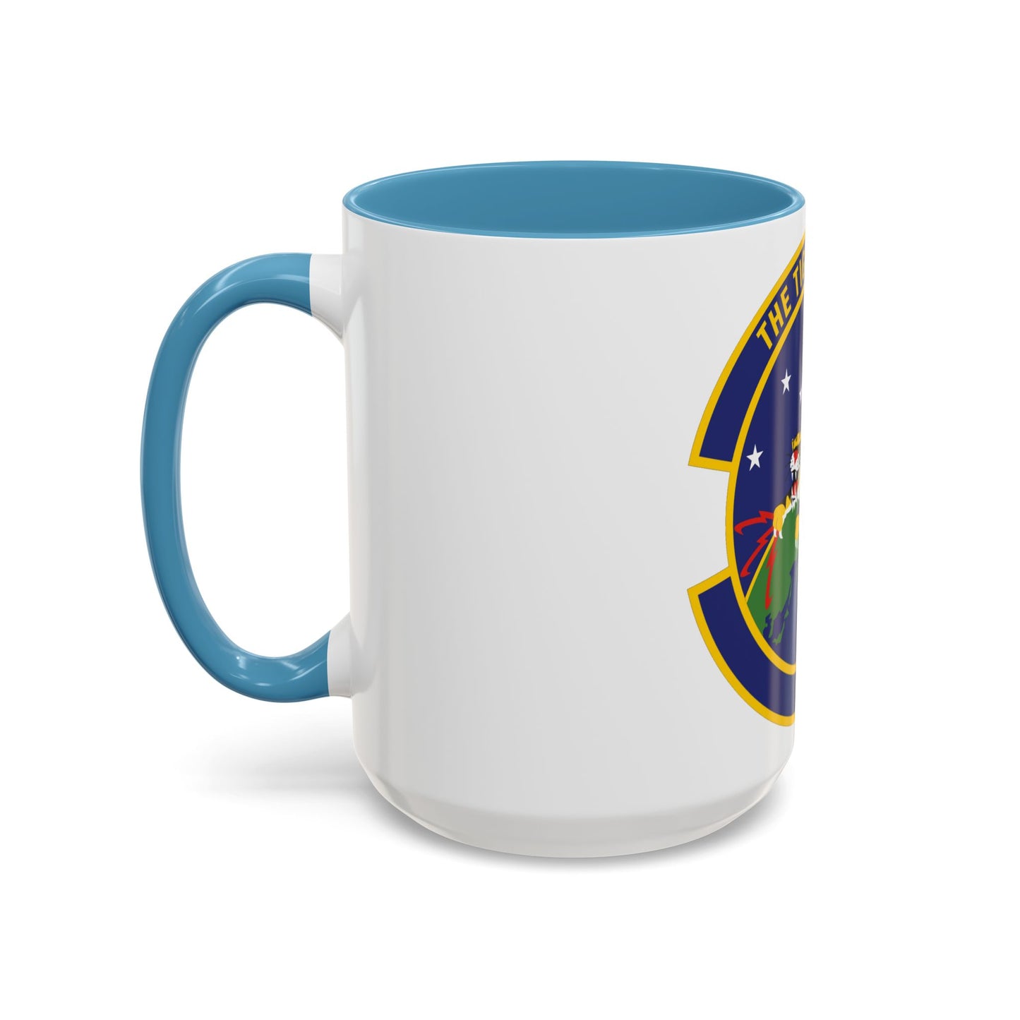 614 Air and Space Communications Squadron AFSPC (U.S. Air Force) Accent Coffee Mug