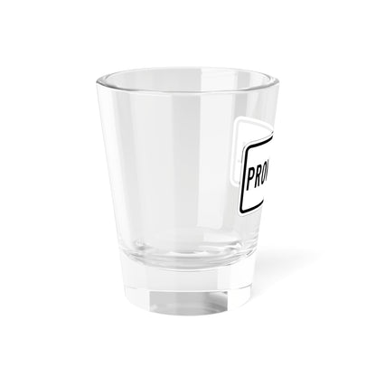 Temporary plate es (Puerto Rico) (Road Sign) Shot Glass 1.5oz