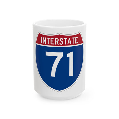 Interstate 71 (U.S. Highways) White Coffee Mug