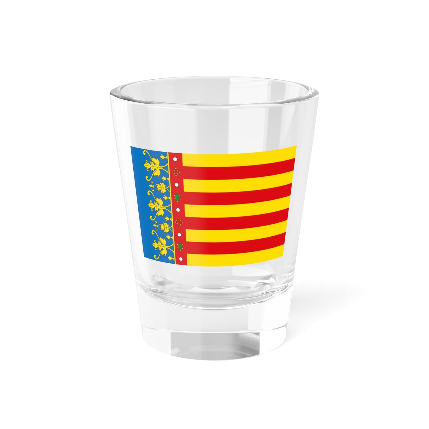 Flag of the Valencia Spain - Shot Glass 1.5oz