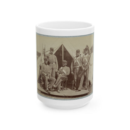 7th New York State Militia, Camp Cameron, D.C., 1861 029 (U.S. Civil War) White Coffee Mug
