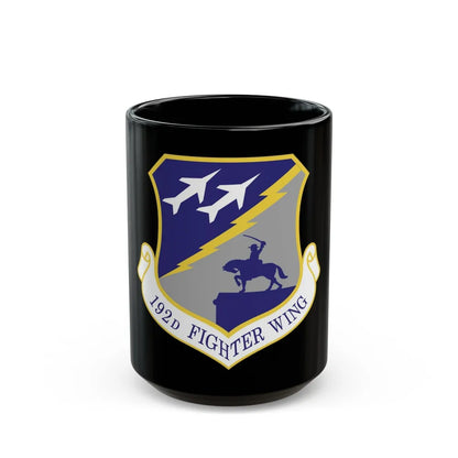 192nd Wing (U.S. Air Force) Black Coffee Mug-15oz-Go Mug Yourself