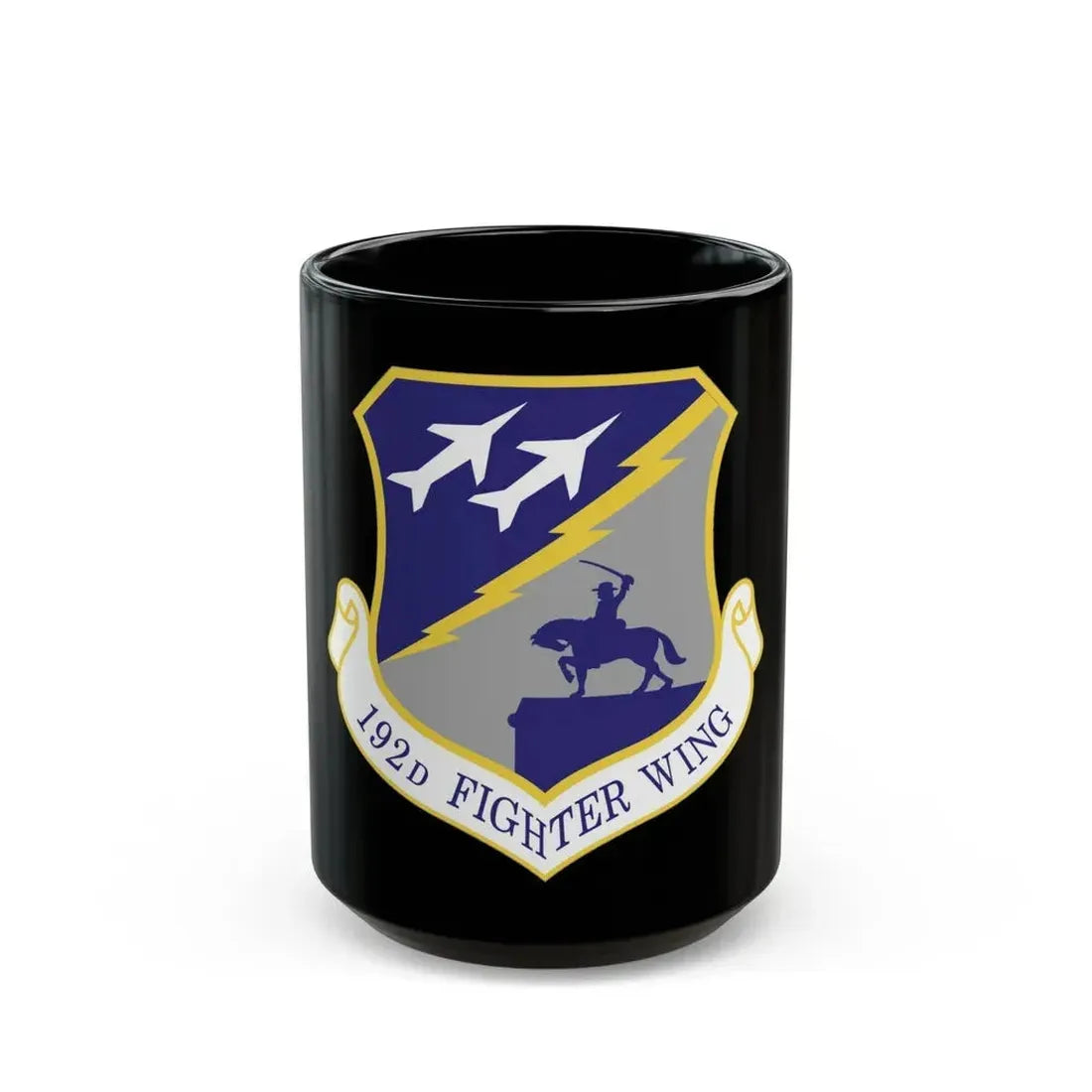192nd Wing (U.S. Air Force) Black Coffee Mug 15oz - Go Mug Yourself