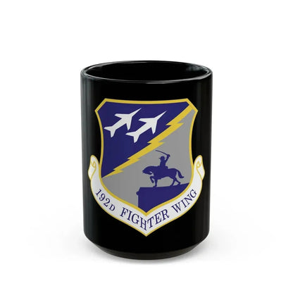 192nd Wing (U.S. Air Force) Black Coffee Mug 15oz - Go Mug Yourself