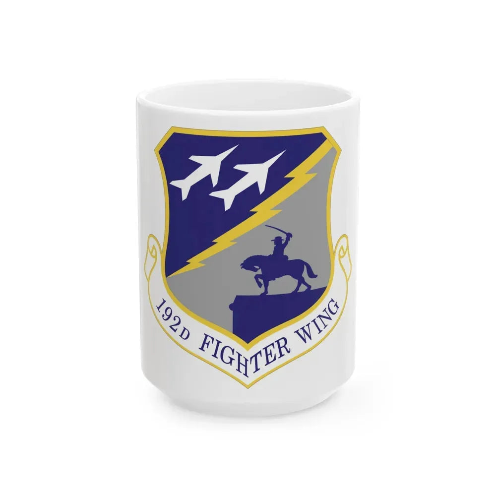 192nd Wing (U.S. Air Force) White Coffee Mug 15oz - Go Mug Yourself