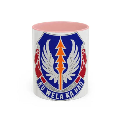 193 Aviation Regiment (U.S. Army) Accent Coffee Mug 11oz Pink - Go Mug Yourself