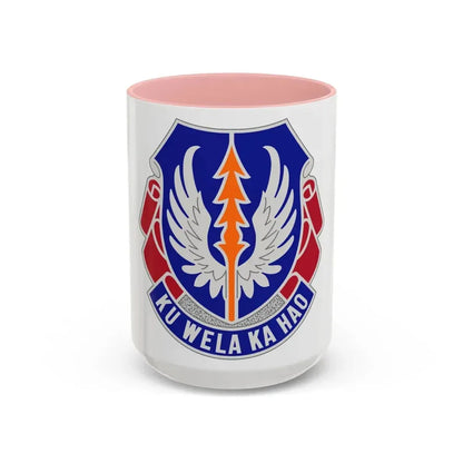 193 Aviation Regiment (U.S. Army) Accent Coffee Mug 15oz Pink - Go Mug Yourself