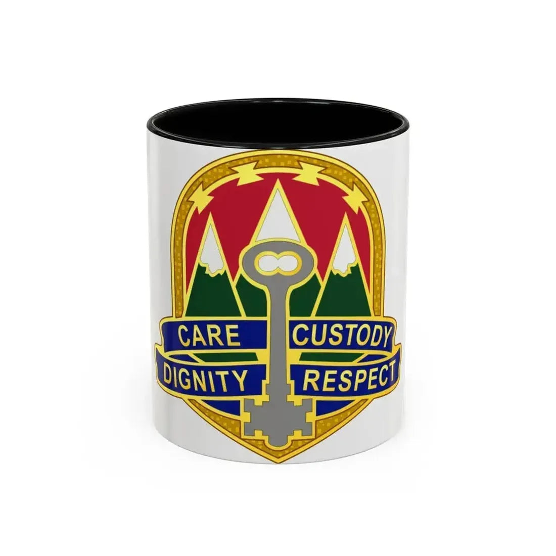 193 Military Police Battalion (U.S. Army) Accent Coffee Mug 11oz Black - Go Mug Yourself