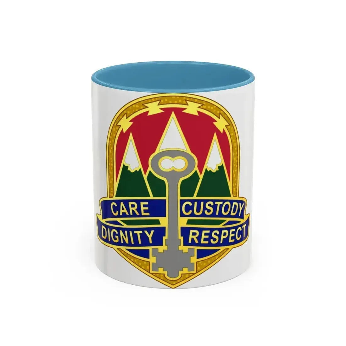 193 Military Police Battalion (U.S. Army) Accent Coffee Mug 11oz Light Blue - Go Mug Yourself
