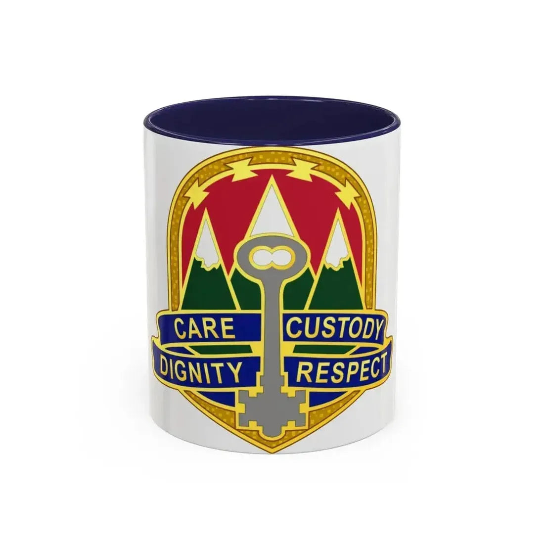 193 Military Police Battalion (U.S. Army) Accent Coffee Mug 11oz Navy - Go Mug Yourself