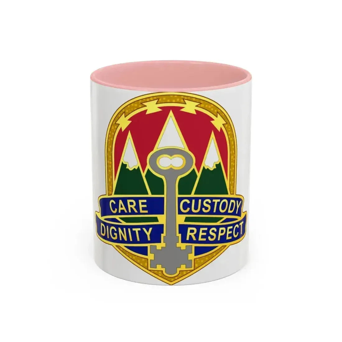 193 Military Police Battalion (U.S. Army) Accent Coffee Mug 11oz Pink - Go Mug Yourself
