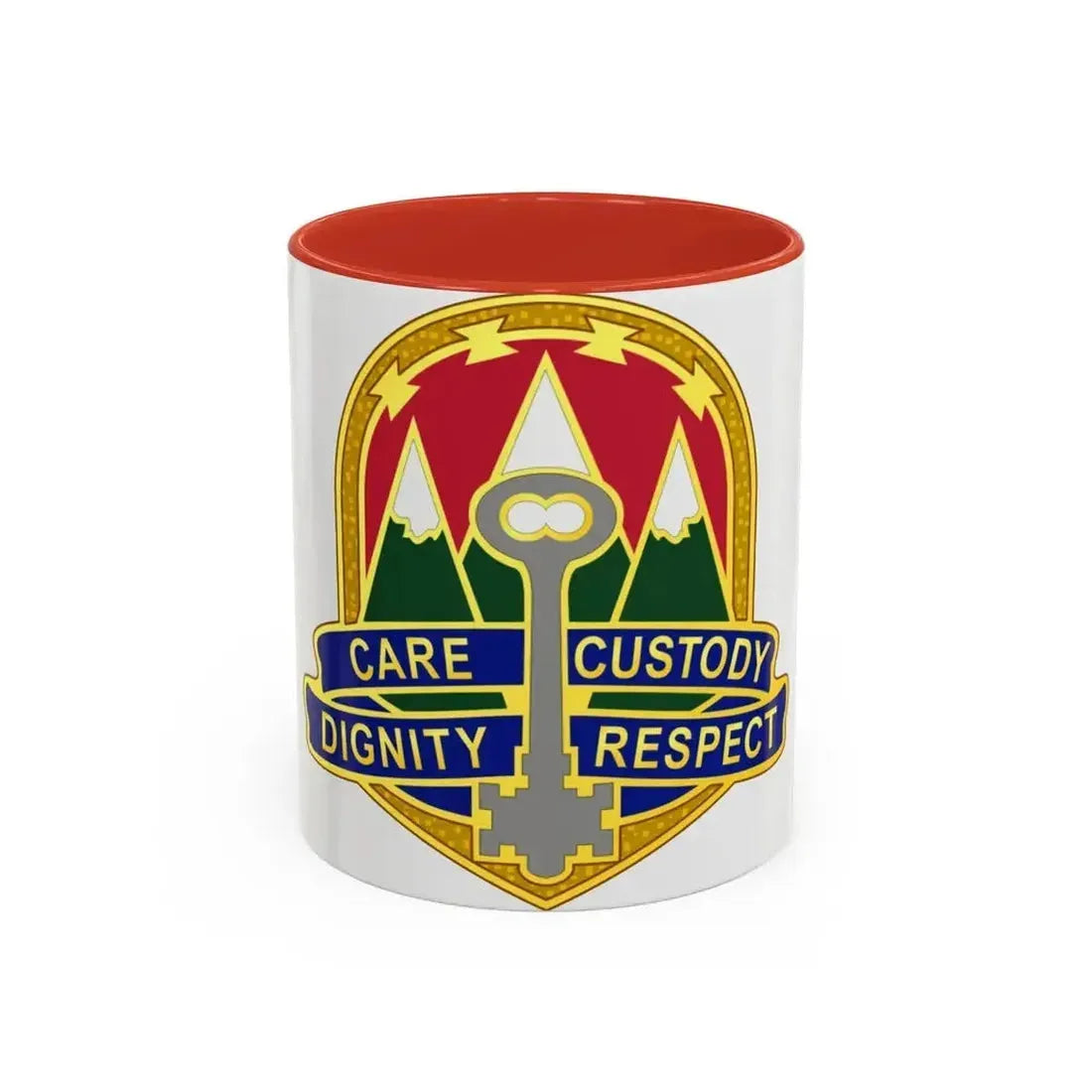 193 Military Police Battalion (U.S. Army) Accent Coffee Mug 11oz Red - Go Mug Yourself