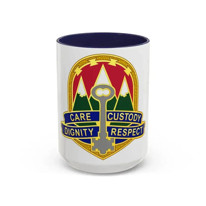 193 Military Police Battalion (U.S. Army) Accent Coffee Mug 15oz Navy - Go Mug Yourself