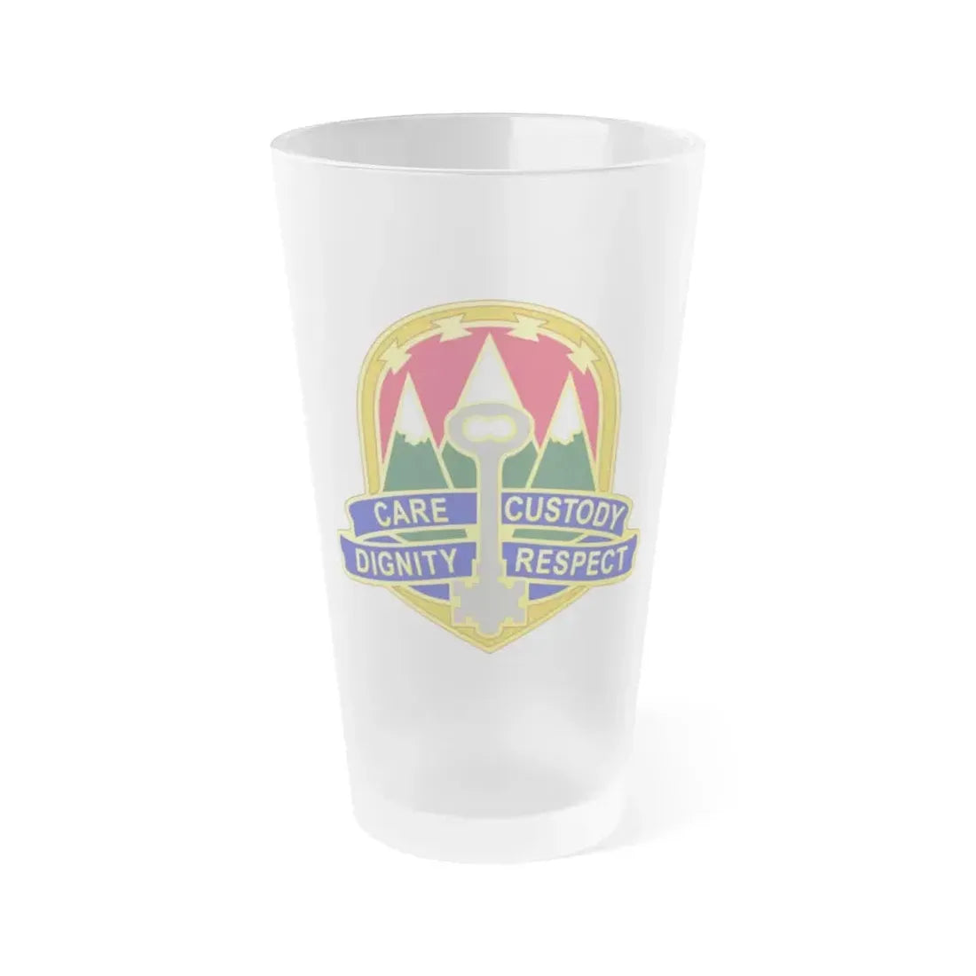193 Military Police Battalion (U.S. Army) Frosted Pint Glass 16oz Default Title - Go Mug Yourself