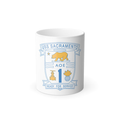 USS Sacramento Ready For Service (U.S. Navy) Color Changing Mug 11oz