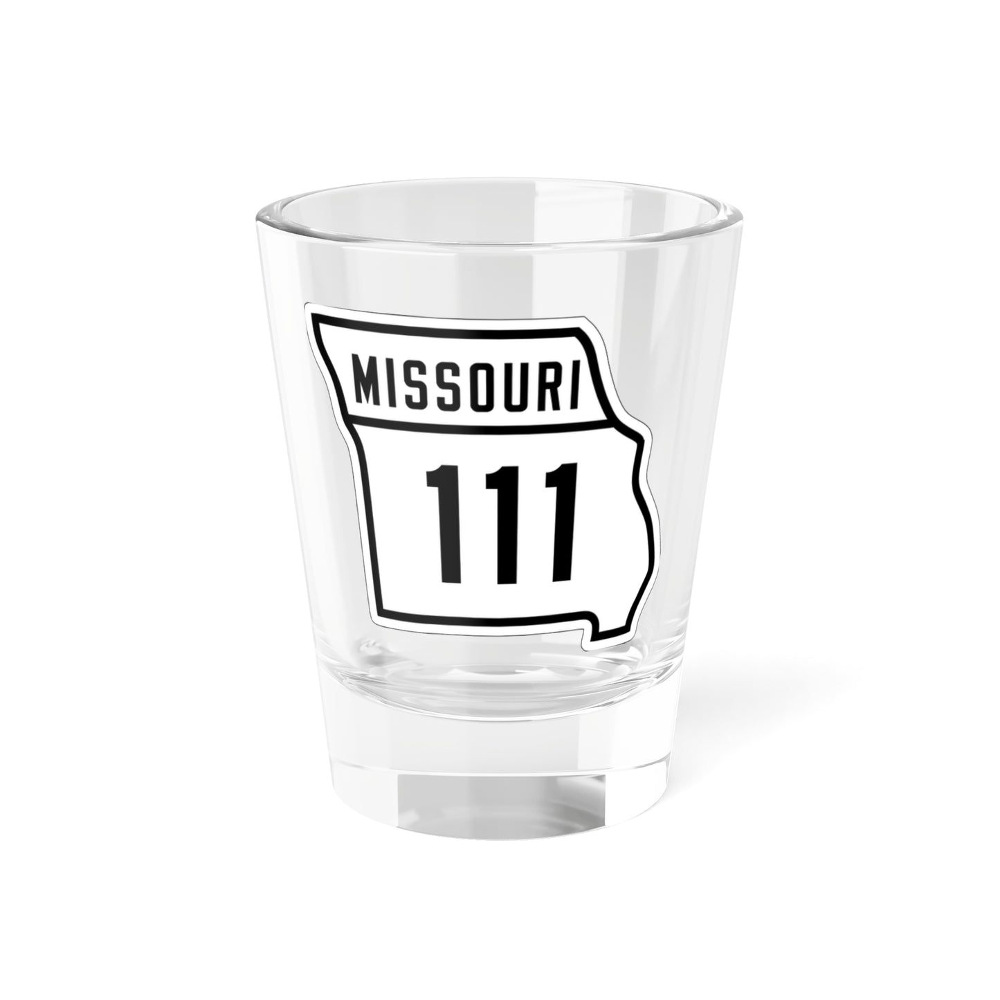 MO-111 1926 (Missouri) (Road Sign) Shot Glass 1.5oz