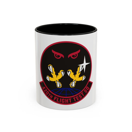 420 Flight Test Squdron AFMC (U.S. Air Force) Accent Coffee Mug