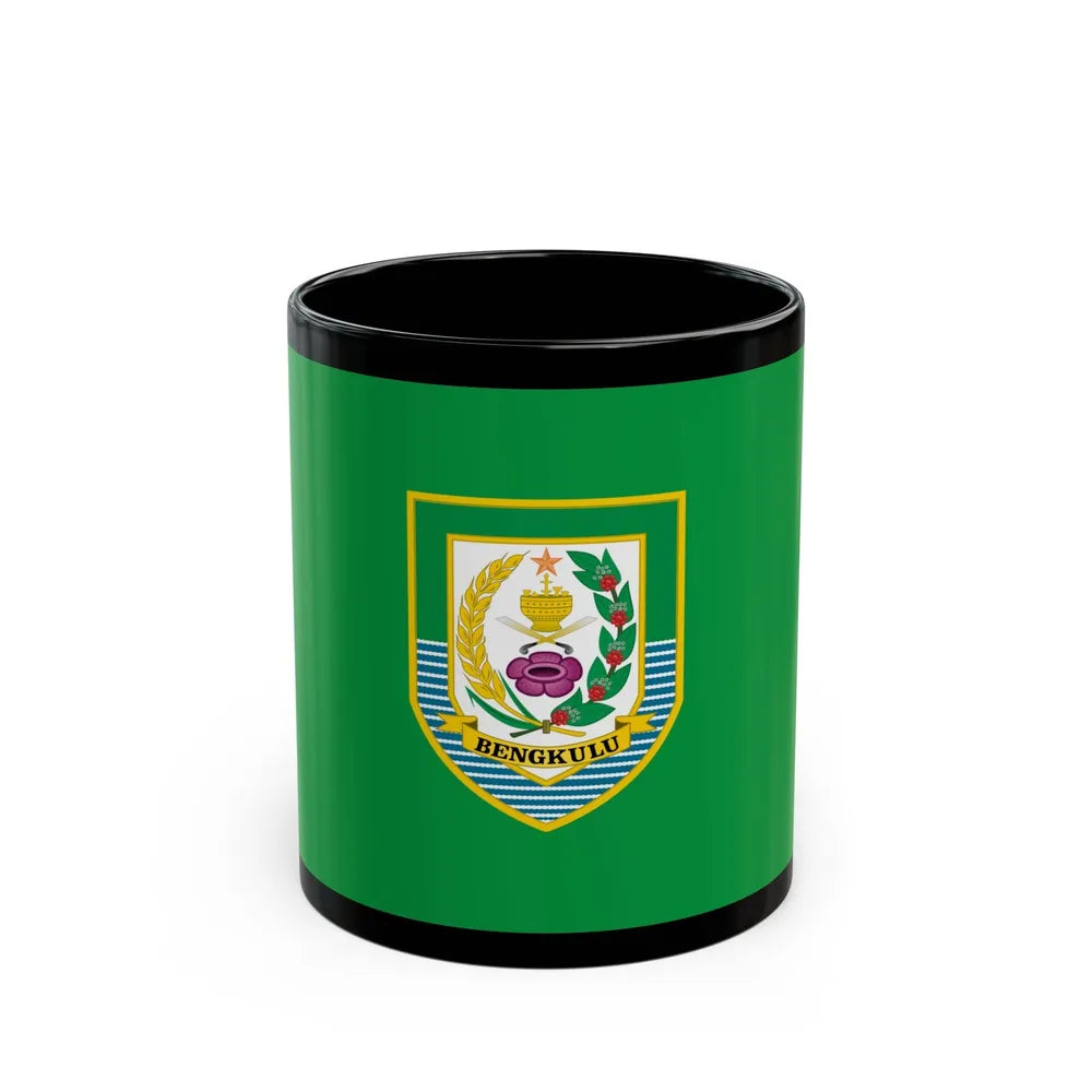 Flag of Bengkulu Indonesia - Black Coffee Mug-11oz-Go Mug Yourself