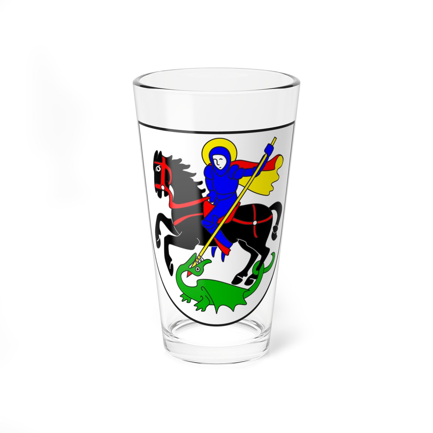 Waltensburg Vuorz wappen (Switzerland) (Coat of Arms) Pint Glass 16oz