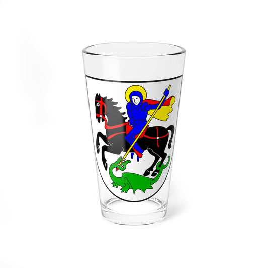 Waltensburg Vuorz wappen (Switzerland) (Coat of Arms) Pint Glass 16oz