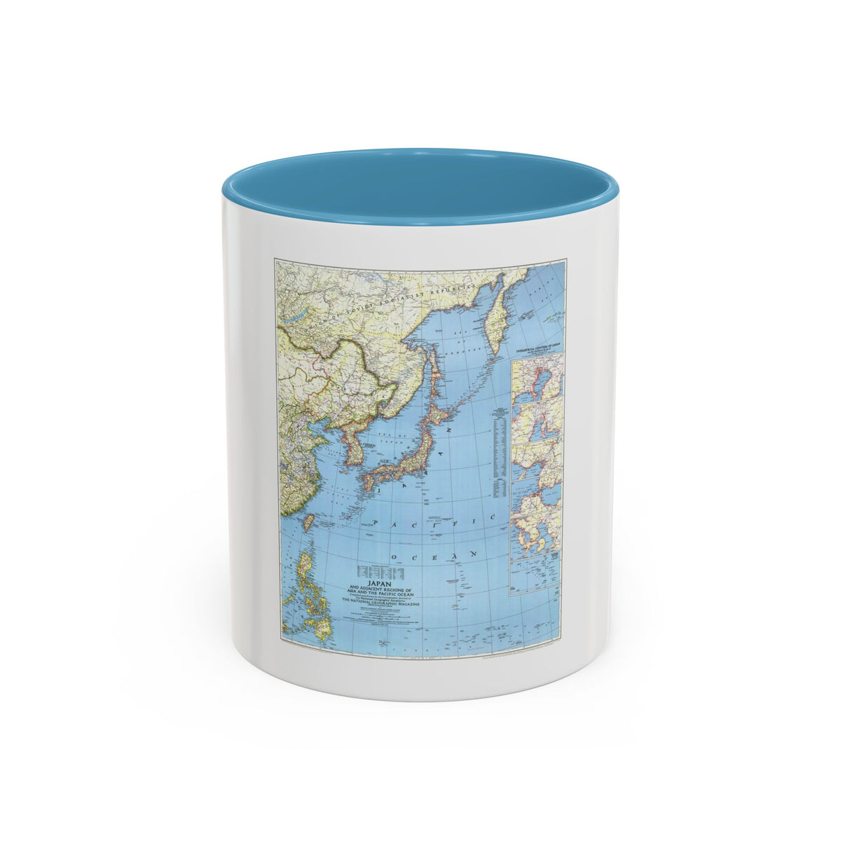 Japan and Adjacent Regions (1944) (Map) Accent Coffee Mug