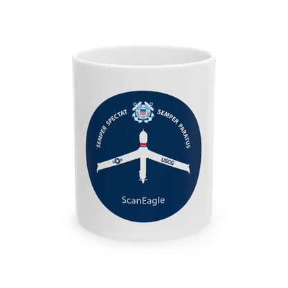 USCG Scan Eagle (U.S. Coast Guard) White Coffee Mug
