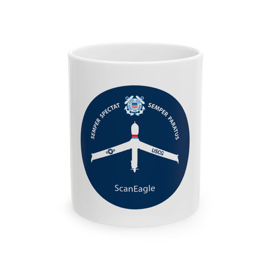 USCG Scan Eagle (U.S. Coast Guard) White Coffee Mug