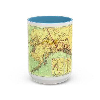 Alaska - The Gold & Coal Fields (1898) (Map) Accent Coffee Mug