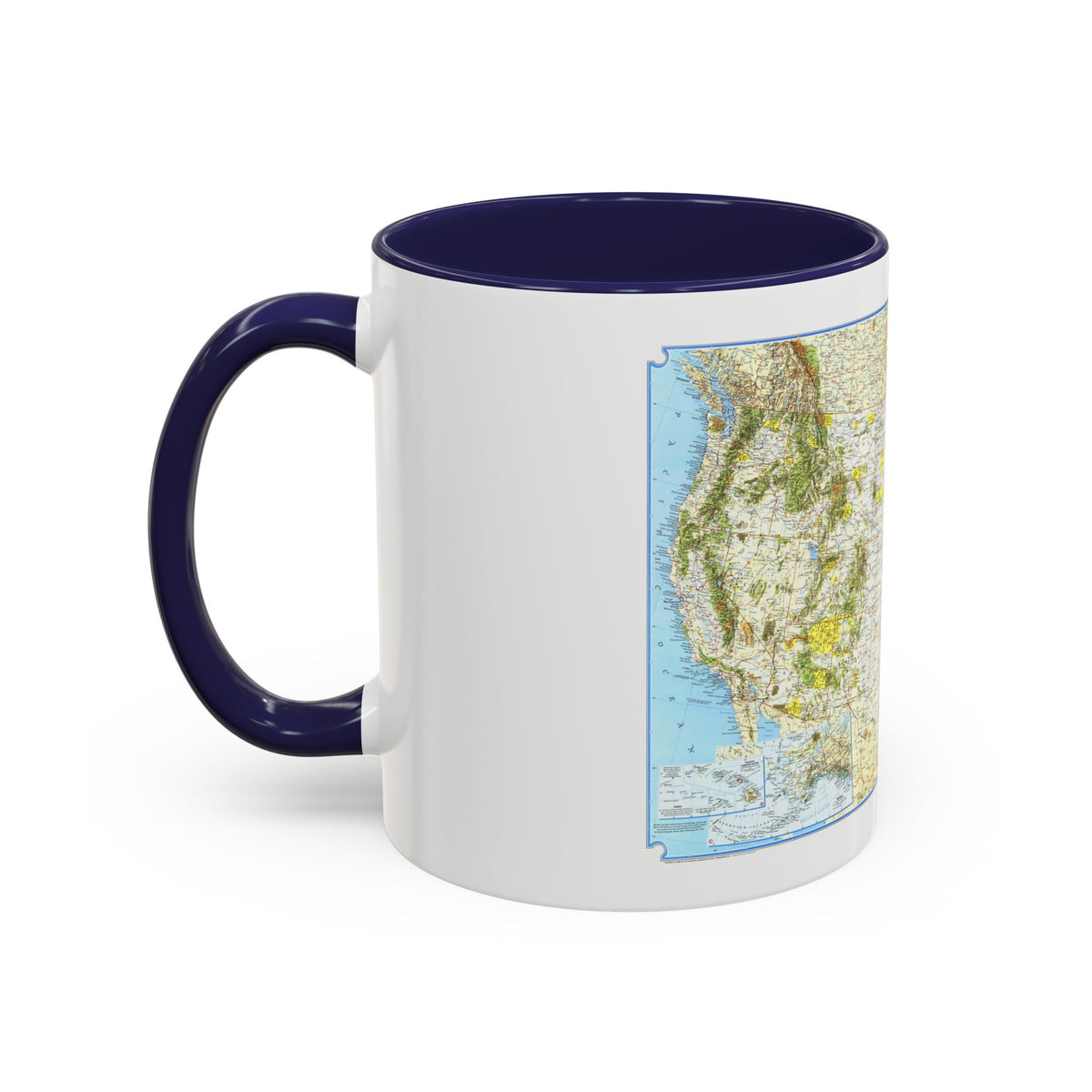 North America - Vacationlands (1966) (Map) Accent Coffee Mug