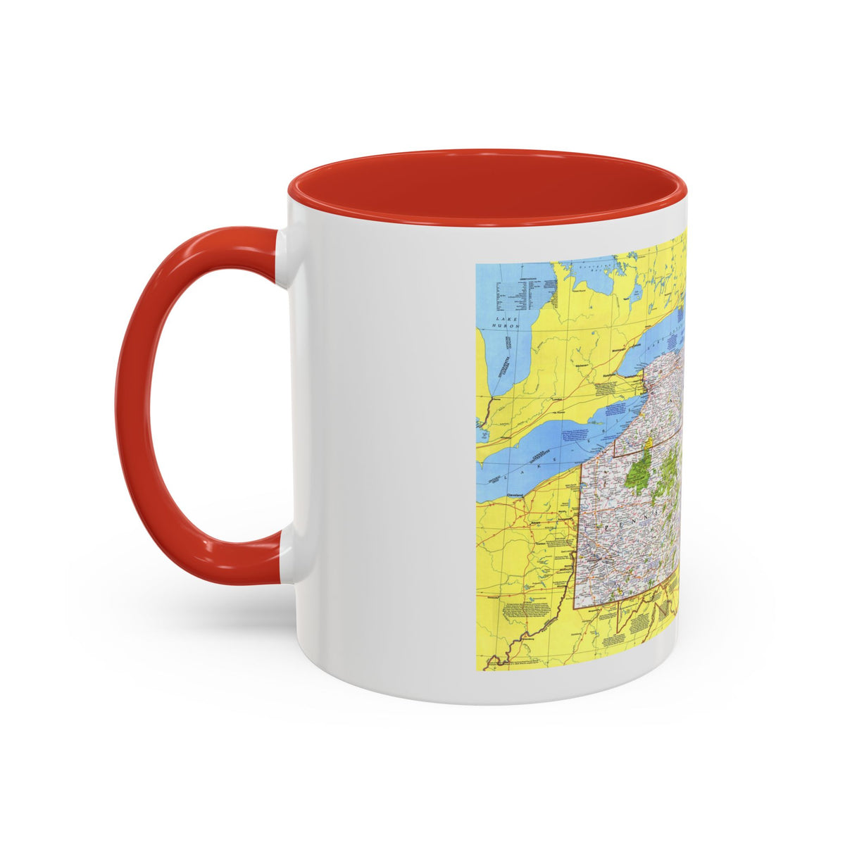 USA - Northeast 1 (1978) (Map) Accent Coffee Mug