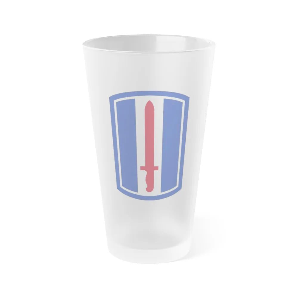 193D INFANTRY BRIGADE (U.S. Army) Frosted Pint Glass 16oz-Go Mug Yourself