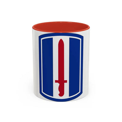 193D INFANTRY BRIGADE (U.S. Army) Accent Coffee Mug 11oz Red - Go Mug Yourself