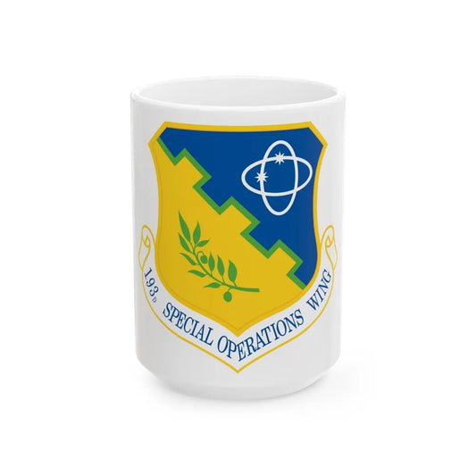 193rd Special Operations Wing (U.S. Air Force) White Coffee Mug-15oz-Go Mug Yourself