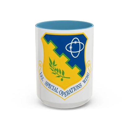 193rd Special Operations Wing (U.S. Air Force) Accent Coffee Mug 15oz Light Blue - Go Mug Yourself