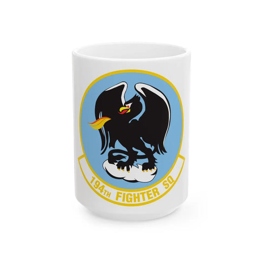 194 Fighter Squadron (U.S. Air Force) White Coffee Mug-15oz-Go Mug Yourself