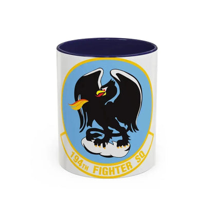 194 Fighter Squadron (U.S. Air Force) Accent Coffee Mug 11oz Navy - Go Mug Yourself